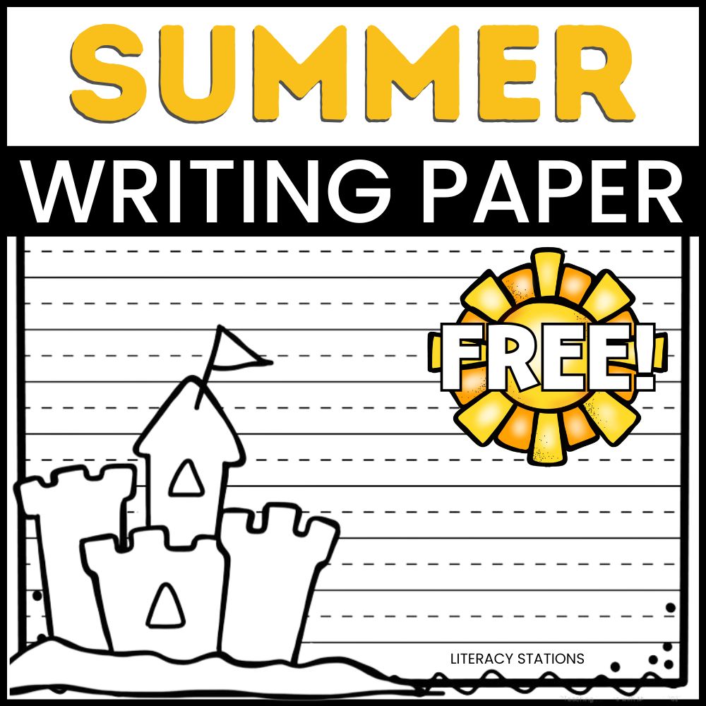 free summer writing paper
