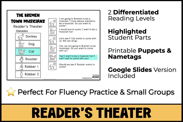 bremen town musicians readers theater scripts