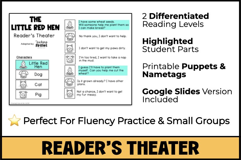 the little red hen readers theater scripts
