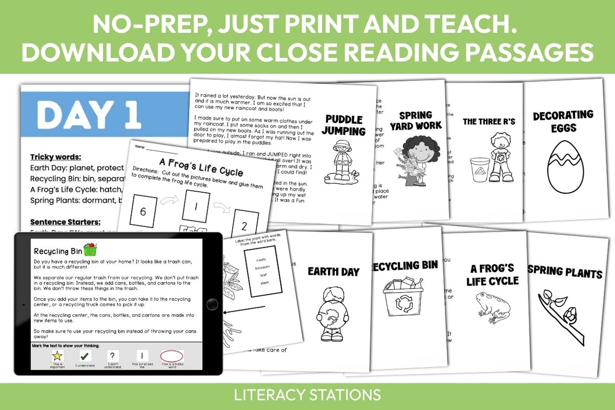 april close reading