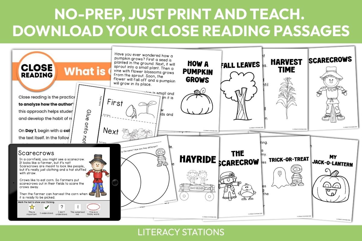 october close reading