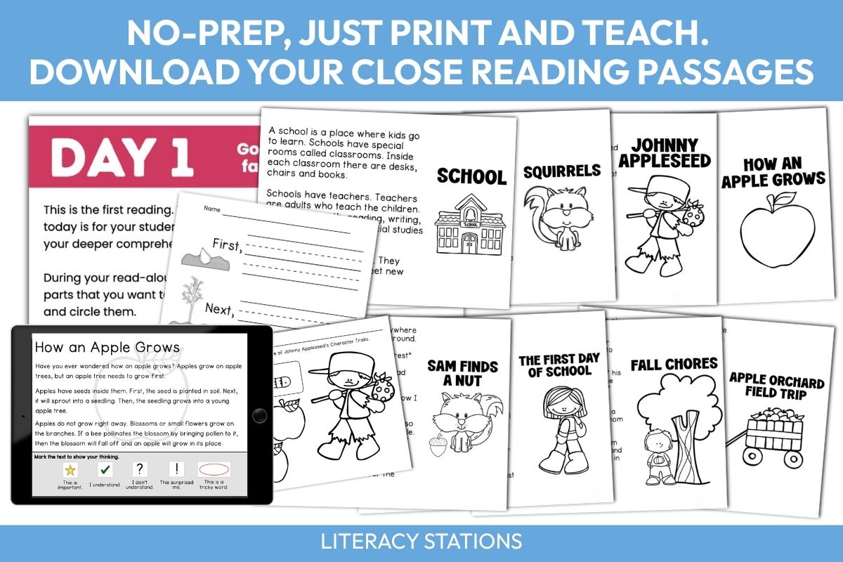 september close reading
