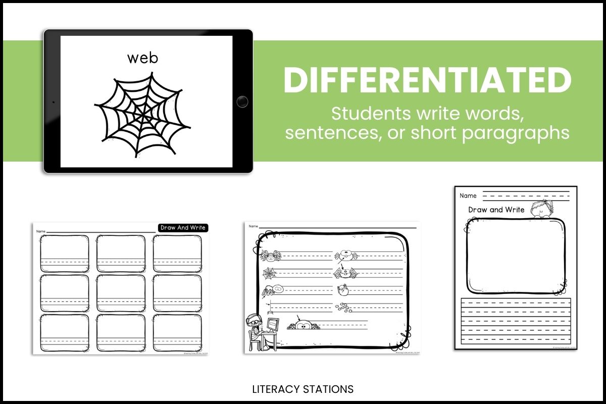 spider writing center