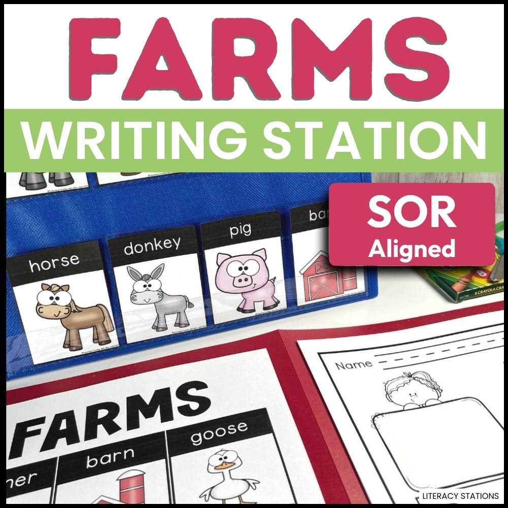 farm animal writing center