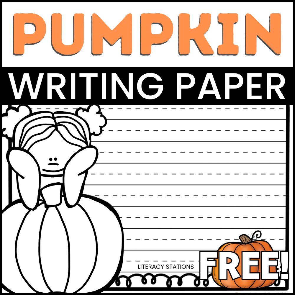 free pumpkin writing paper