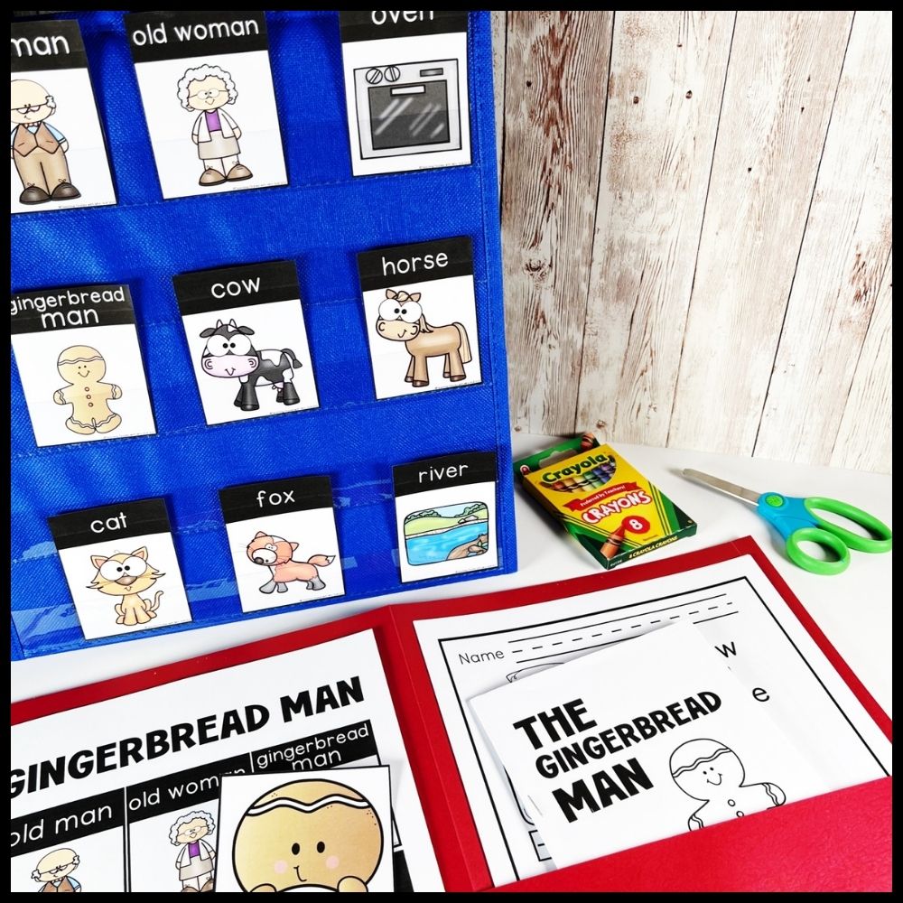 gingerbread man story writing center