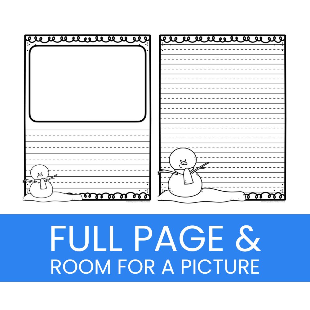 winter writing paper