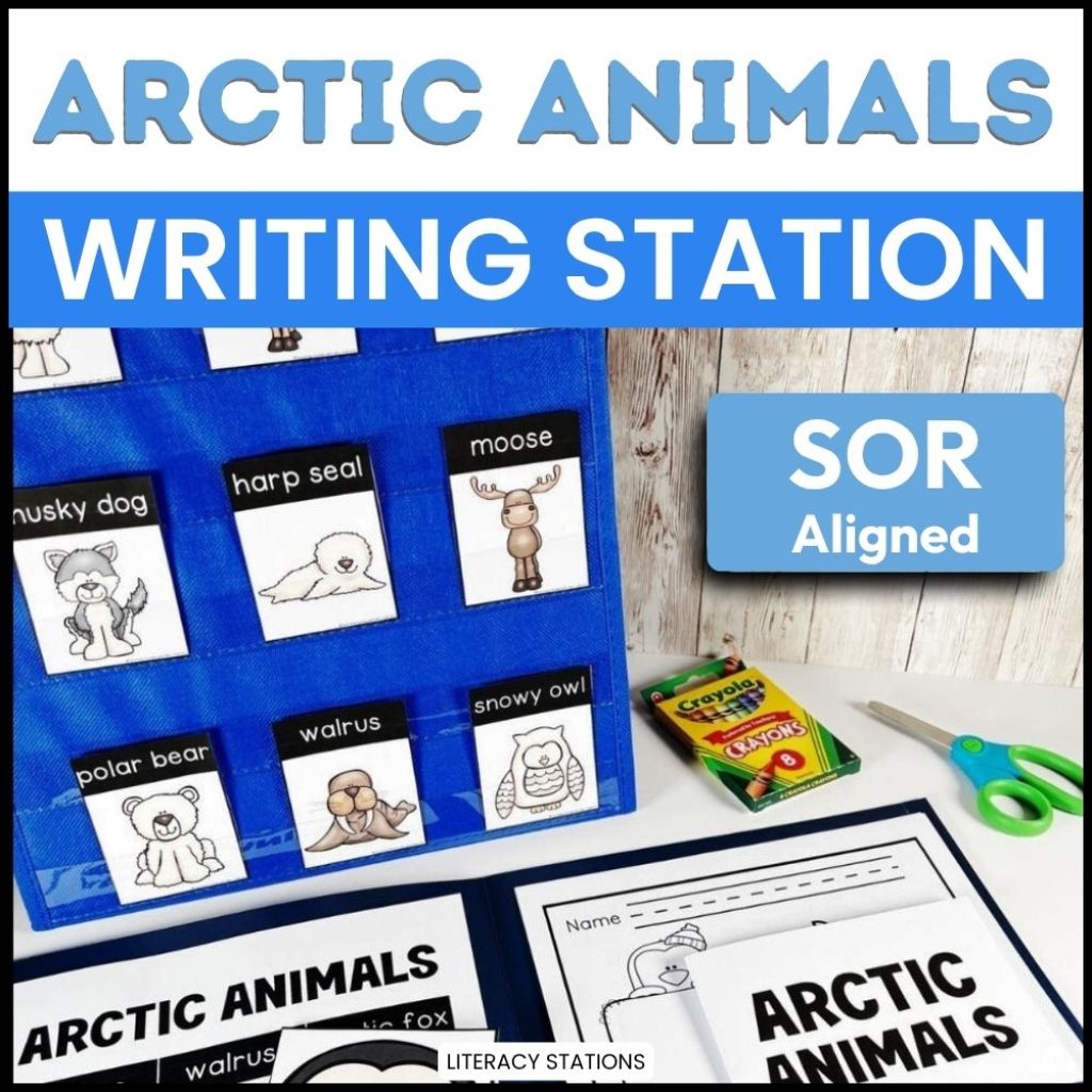 arctic animals writing center