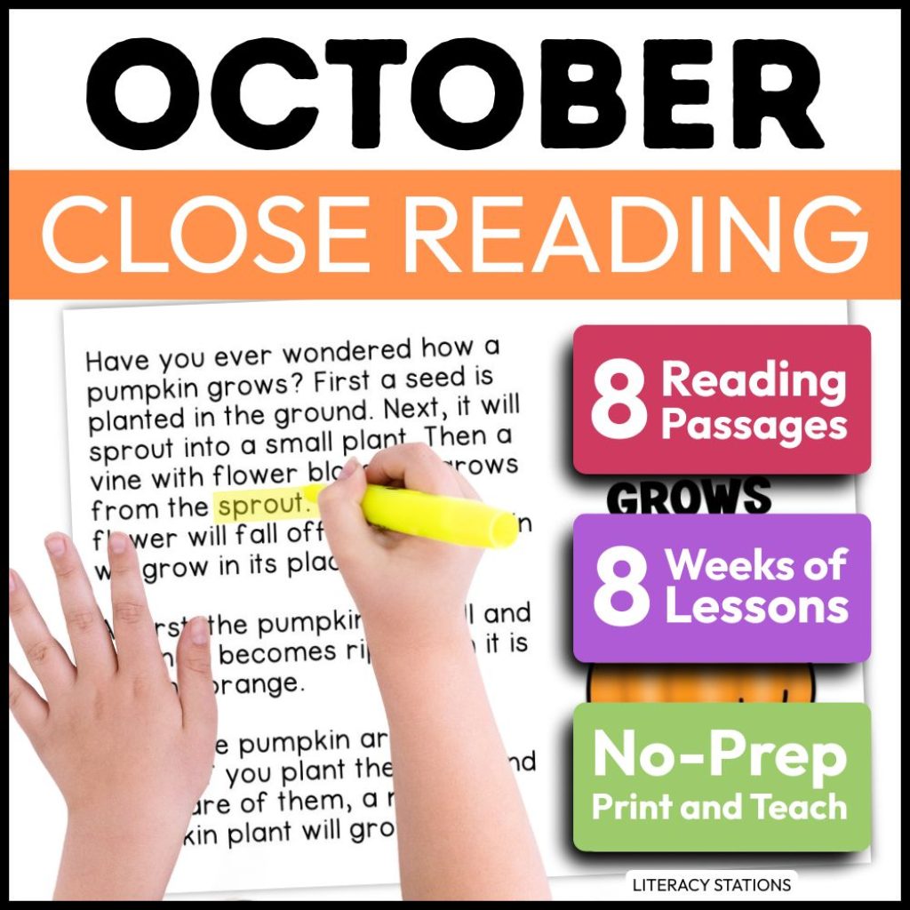 october close reading